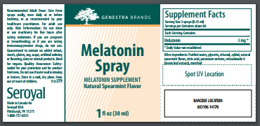 Melatonin Spray - 30 ml By Genestra Brands