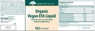 Organic Vegan EFA Liquid by Genestra Brands 10.1 fl oz (300 mL) (Best By Date: January 2020)