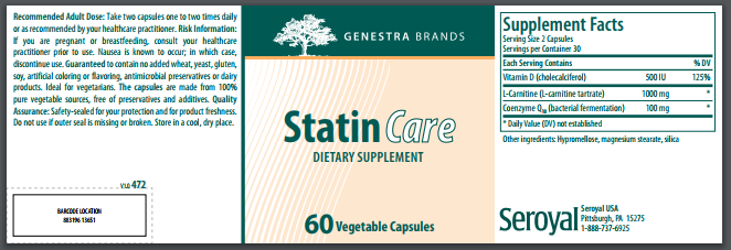 Statin Care* - 60 Capsules By Genestra Brands