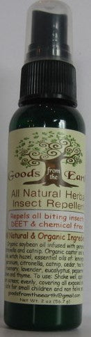 All Natural Herbal Insect Repellent  by Goods From The Earth 2oz