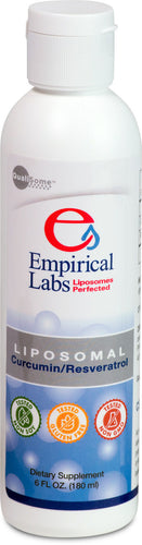 Liposomal Curcumin Resveratrol by Empirical Labs 6 oz ( 180 ml )