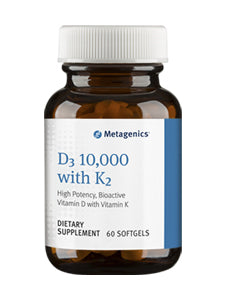 D3 10,000 + K2 by Metagenics 60 softgels