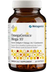 OmegaGenics®  Mega 10®  Lemon Flavor by Metagenics 60 Gels