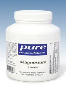 Magnesium Citrate by Pure Encapsulations 150 mg  180 vcaps