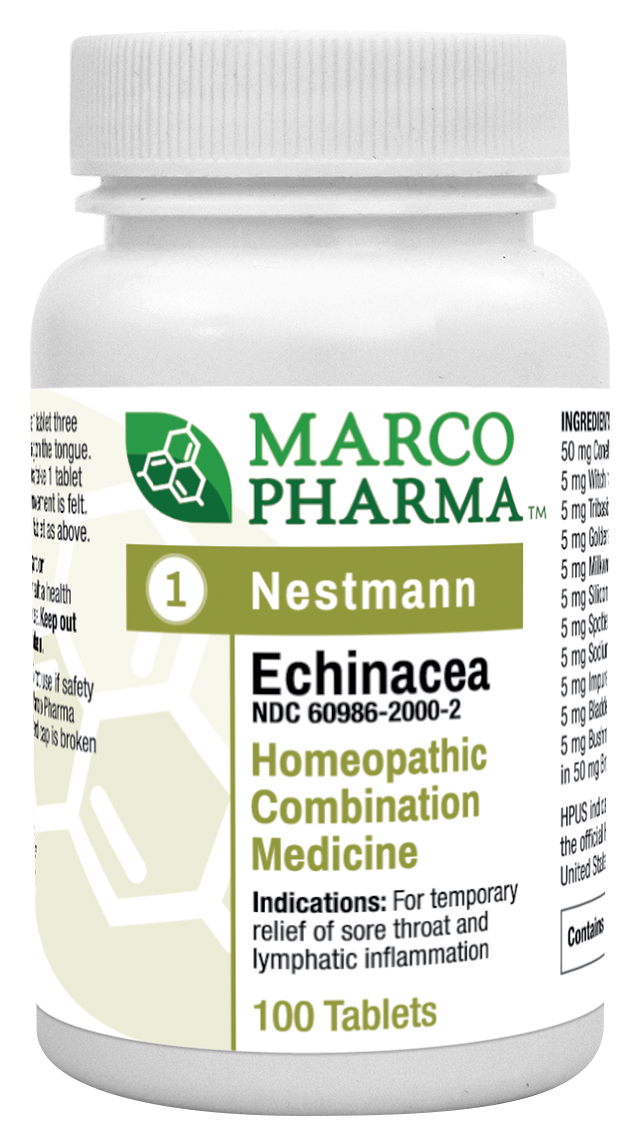 Echinacea Homeopathic Tablets by Marco Pharma 100 tablets
