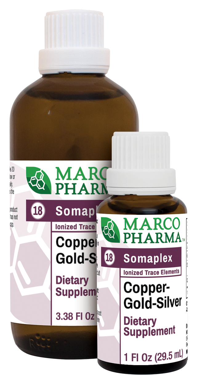 Copper Gold Silver Somaplex No. 18 by Marco Pharma 1 fl oz (30 ml)