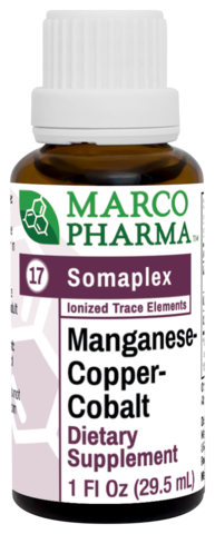 Manganese - Copper - Cobalt No. 17 Somaplex by Marco Pharma  1 oz (29.5 ml)