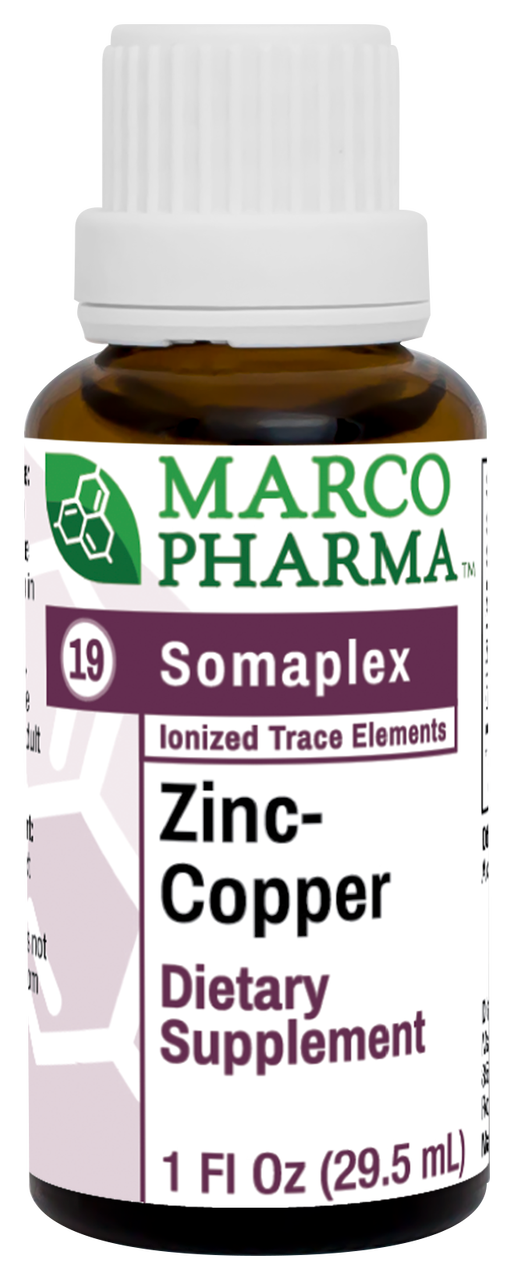 Zinc-Copper Somaplex No. 19 by Marco Pharma  1fl oz (29.5 ml)