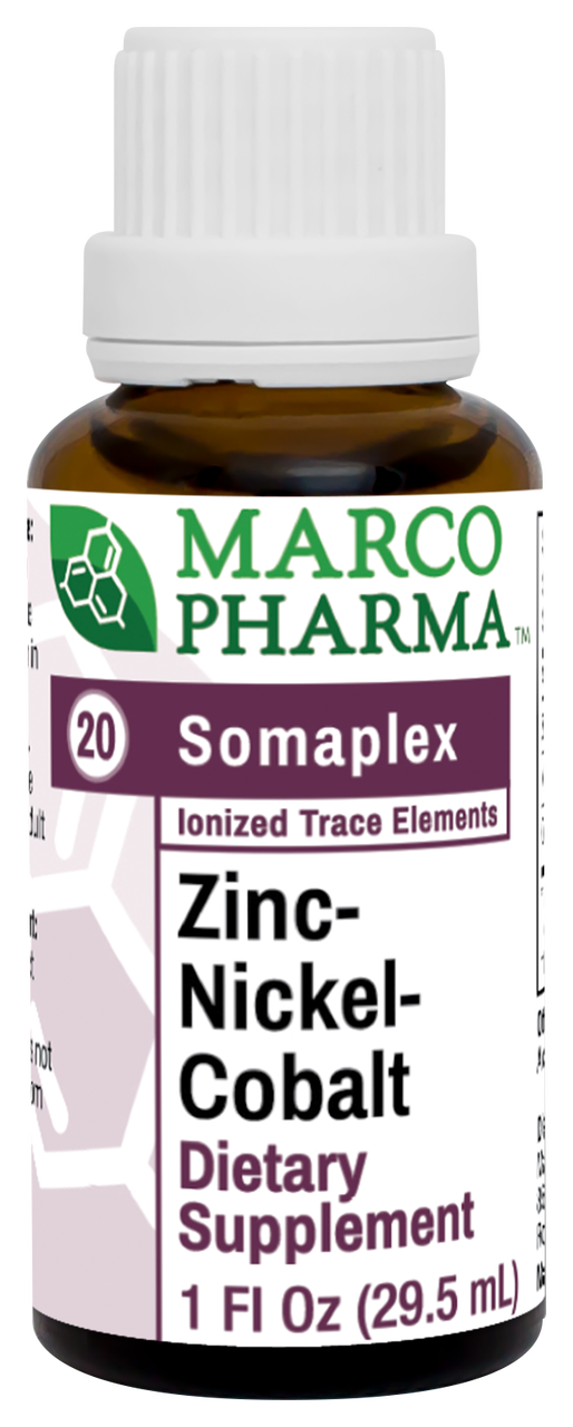 Zinc-Nickel-Colbalt No. 20 Somaplex by Marco Pharma  1 oz (29.5 ml)