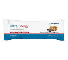 Ultra Energy Bars (Chocolate Chip Cookie Dough Flavored) by Metagenics  Box of 12
