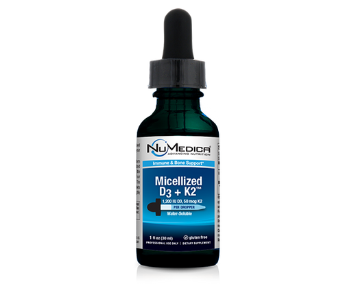 Vitamin D3 Superior Absorption - Micellized D3 + K2™ by Nu Medica 1 fl oz