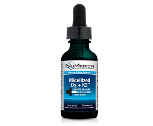 Vitamin D3 Superior Absorption - Micellized D3 + K2™ by Nu Medica 1 fl oz