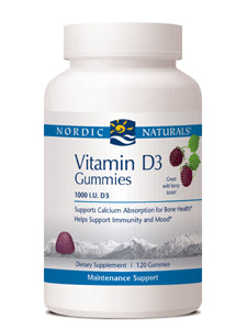 Vitamin D3 Gummies by Nordic Naturals 120 gummies