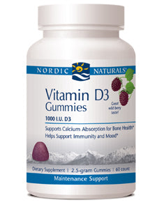 Vitamin D3 Gummies by Nordic Naturals 60 gummies