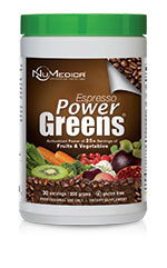 Power Greens Espresso Powder by NuMedica 10.58 oz ( 300 g ) 30 servings