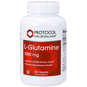 Glutamine Tablets - L-Glutamine By Protocol for Life Balance - 1000 mg 120 capsules