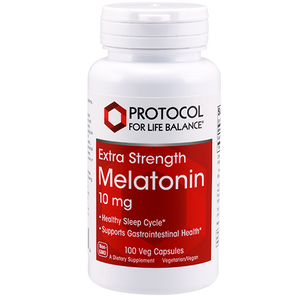 Melatonin ( Extra Strength ) 10 mg by Protocol For Life Balance 60 Vege Caps