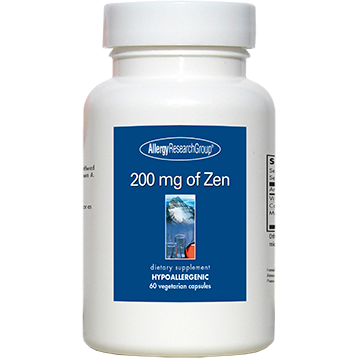 Relaxation Supplement 200mg of Zen by Allergy Research Group 60 capsules