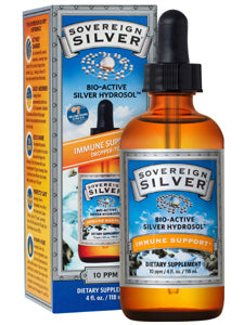 Silver Hydrosol by Sovereign Silver 10 ppm 4 oz ( 118 ml )