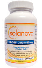 Q-Gel Co Q10 by Solanova 60mg  60 capsules