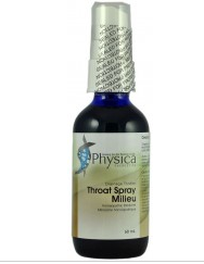 Throat Spray Milieu by Physica Energetics 2 oz (60 ml)