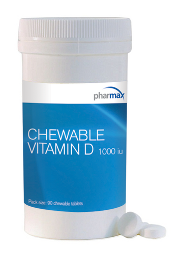 Chewable Vitamin D by Pharmax 1000 iu 90 Tablets