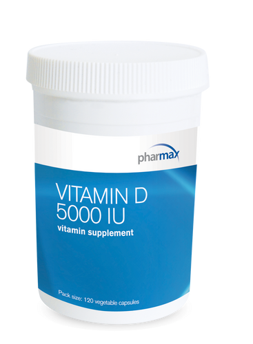 Vitamin D 5000 IU - 120 Capsules By Pharmax