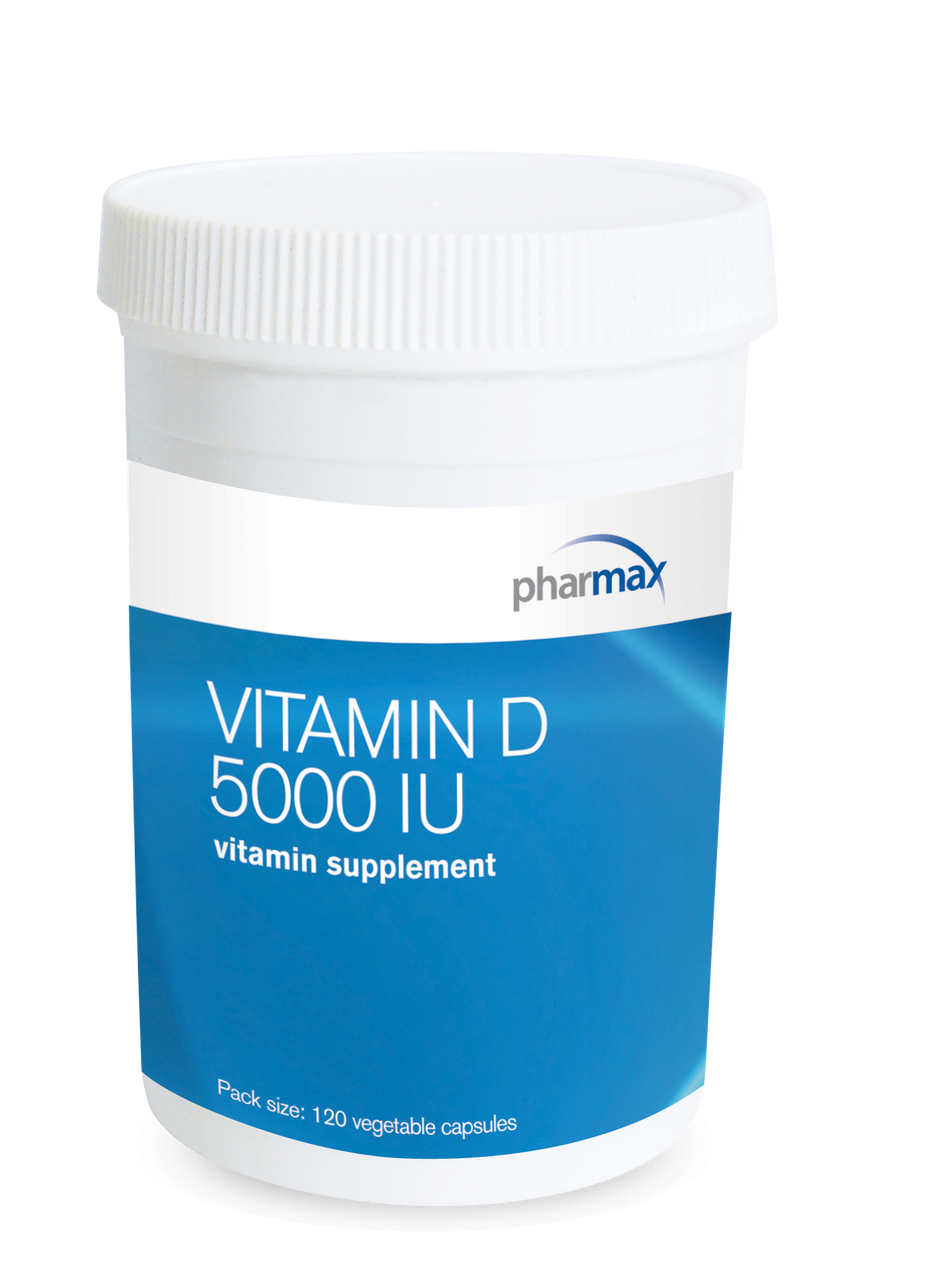 Vitamin D 5000 IU - 120 Capsules By Pharmax