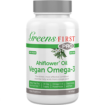 Ahiflower Vegan Omega Pro by Greens First 90 softgels