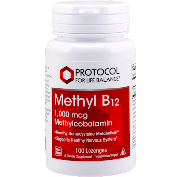 Methyl B12 1000 mcg by Protocol for Life Balance 100 lozenges