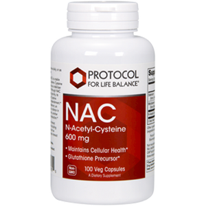 NAC 600 mg by Protocol for Life Balance 100 caps