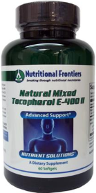 Natural Vitamin E II by Nutritional Frontiers 60 Vege Softgels