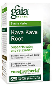 Kava Kava Root By Gaia Herbs 60 Capsules