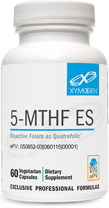 5-MTHF ES by Xymogen 60 veggie capsules (best by date: September 2018)