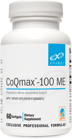 CoQ-Max 100 ME by Xymogen 60 softgels (Best By Date: April 2019)