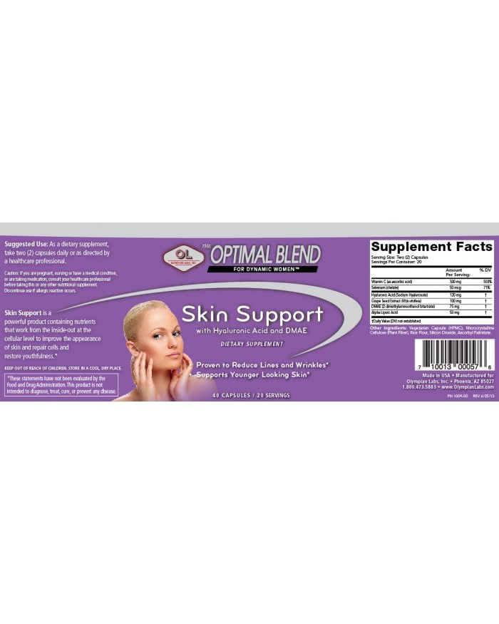 OB Skin Support  By Olympian Labs - 40 Capsules