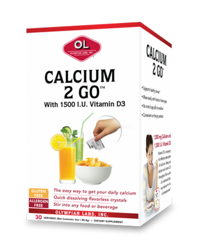 Calcium 2 Go 1000 Mg By Olympian Labs - 30 CT