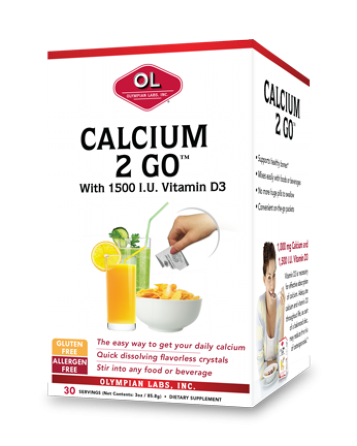 Calcium 2 Go 1000 Mg By Olympian Labs - 30 CT