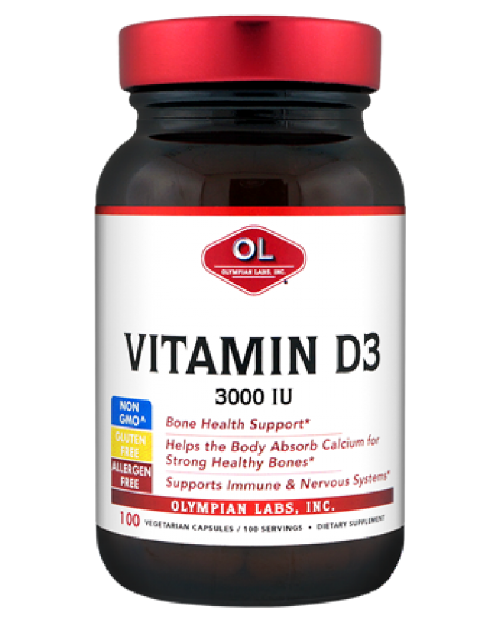 Vitamin D3 3000 Iu By Olympian Labs - 100 Capsules