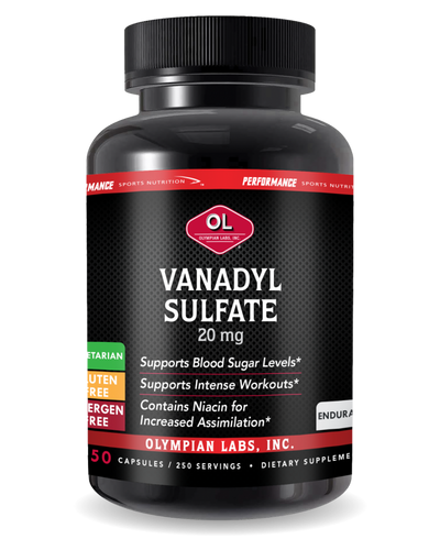 PSN Vanadyl Sulfate 20 Mg By Olympian Labs - 250 Capsules