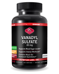 PSN Vanadyl Sulfate 20 Mg By Olympian Labs - 250 Capsules