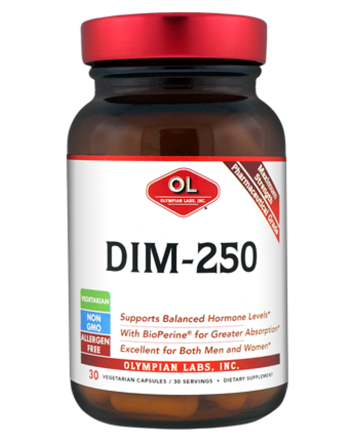 DIM 250 Mg By Olympian Labs - 30 Capsules