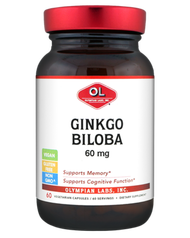 Gingko Biloba 60mg by Olympian Labs 60 capsules (Best By Date: March 2020)