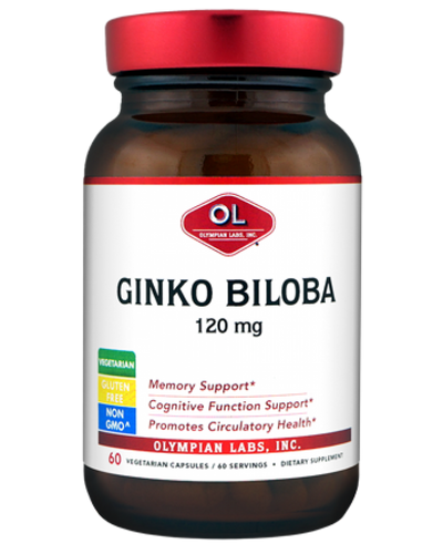 Ginkgo Biloba 120 Mg By Olympian Labs - 60 Capsules