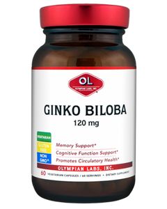 Ginkgo Biloba 120 Mg By Olympian Labs - 60 Capsules