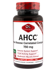 Ahcc 750 Mg By Olympian Labs - 30 Capsules