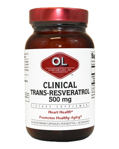 Resveratrol, Clinical Ss 500 Mg By Olympian Labs - 30 Capsules