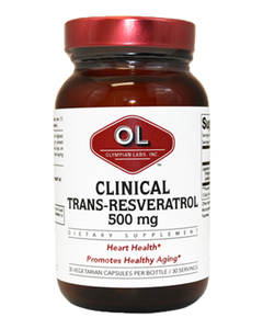 Resveratrol, Clinical Ss 500 Mg By Olympian Labs - 30 Capsules