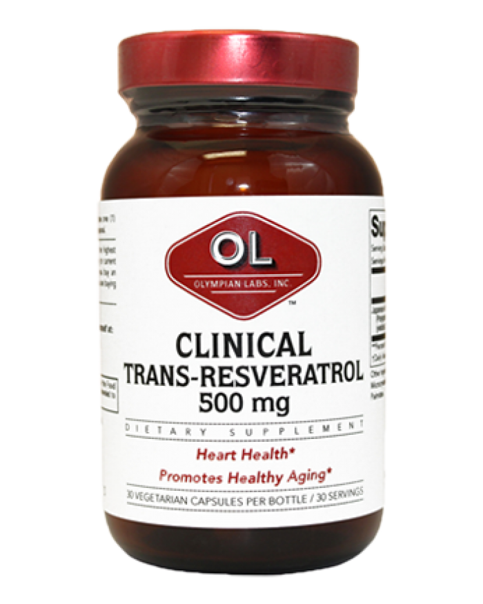 Resveratrol, Clinical Ss 500 Mg By Olympian Labs - 30 Capsules