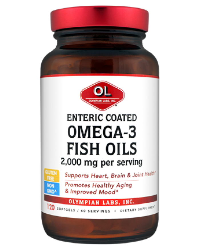 Omega-3 Fish Oil, Enteric 2 G By Olympian Labs - 120 SG